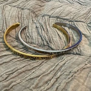 Gold and Silver Cuffs